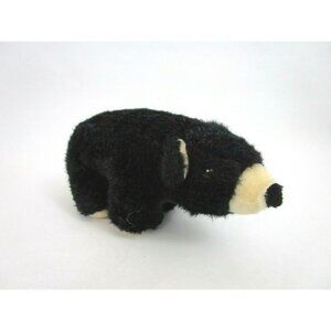 Black Grizzly Bear 8" Plush Stuffed Animal Toy Standing NANCO